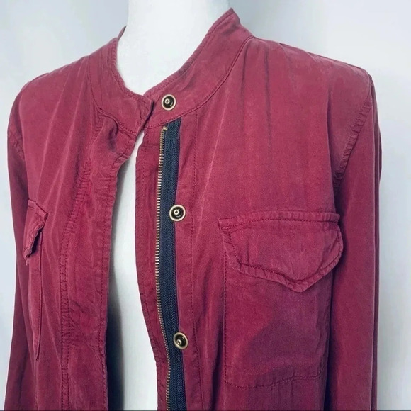 Sanctuary Roy Frayed Hem Surplus Jacket Small - Picture 10 of 11